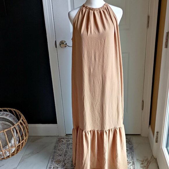 ryegrass Dresses & Skirts - BOUTIQUE RYEGRASS HALTER RUFFLE HEM MAXI DRESS